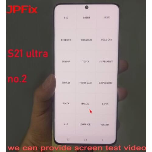 JPFix Super AMOLED For Samsung Galaxy S21 G990 G991 S21 Ultra 5G G998F/DS LCD Display Touch Screen Assembly With Dot