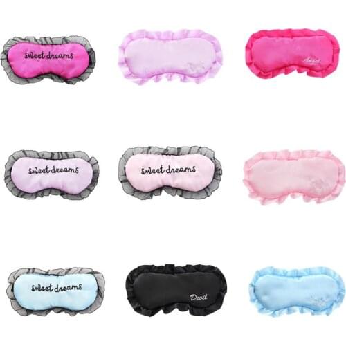 1000pcs/lot new fashion trim lace embroidery eye mask can be oem own logo