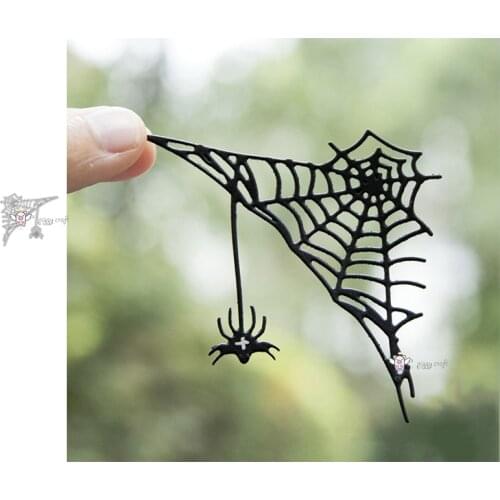 Mmao Crafts Metal Steel Cutting Dies New Halloween Spider web Stencil For DIY Scrapbooking Paper/photo Cards Embossing Dies