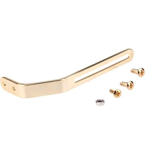 Musiclily Pro Universal Pickguard Bracket Support for Archtop Jazz Hollow Body Guitar, Gold