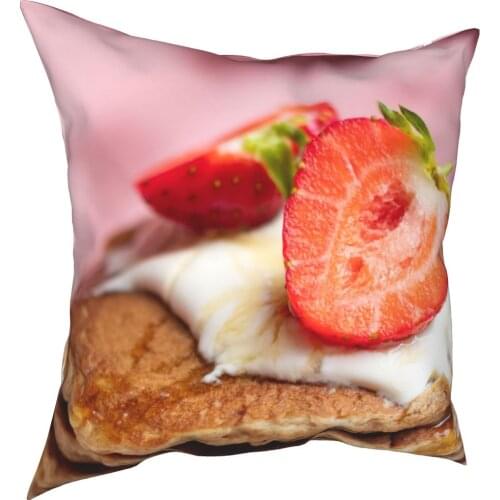 Strawberry shufrey soft flannel sofa decoration and household cotton pillow cover sofa seat decoration car pillow cover