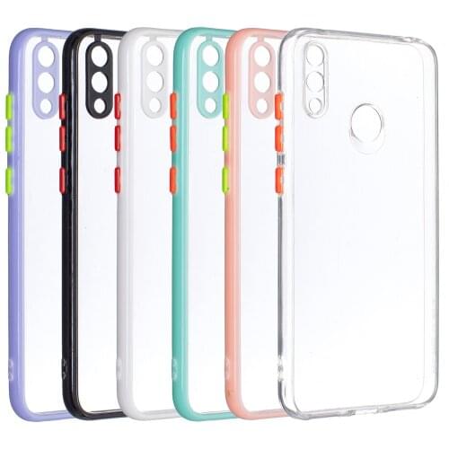 Soft Bumper Hard Back Clear Shockproof Phone Case for Huawei Y7 2019 Transparent Phone Shell Cover