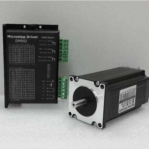 NEMA 23 CNC Kits Micro Stepper Driver AC24V-50V 2 Phase Easy Stepper Motor 1Nm Torque 1.8 Degree 3A for CNC Engraving Machine