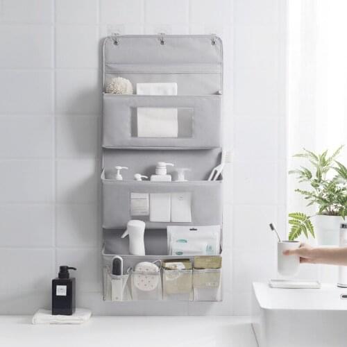 Nordic Oxford Cloth Storage Bag Household Bathroom Living Room Bedroom Sundries Toy Storage Storage Wall-mounted Storage Bag