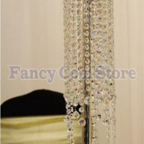 New arrival 70cm(H) Table Chandelier flower Stand crystal wedding Centerpiece 15pcs/lot