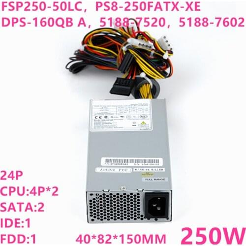 New PSU For FSP IBM DELL HP E200 CP5141 Small 1U 250W Power Supply PS8-250FATX-XE FSP250-50GUB EFAP-M251