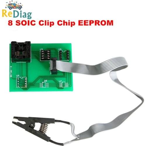 EEPROM Board Adapter 8 Soic Clip for Xprog V5.60/V5.70/V5.74/V5.84 UPA Green V1.3 Green PCB Adapter Supports New XPROG-M V5.84