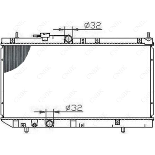 Radiator for Dafa CHARADE-G200S G213s PYZAR-G313G Aluminum-Plastic Water Tank Radiator Can Be Customized All Aluminum