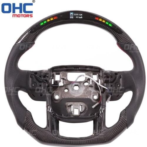 Carbon Fiber LED Steering Wheel Compatible for Range Rover Discovery SVR Sport Evoque Defender