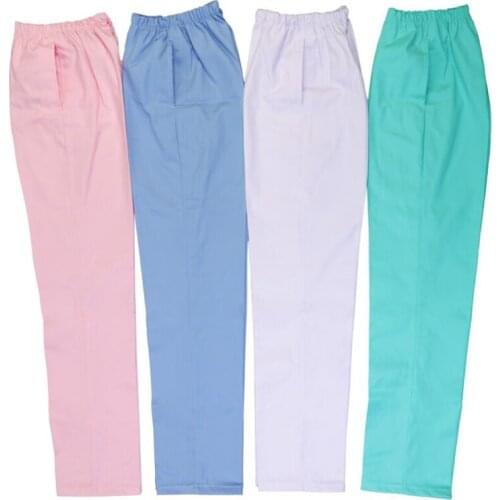 New soft multicolored cotton animal flower print uniform beauty salon nursing uniform lab uniform pet shop scrubs uniform pants