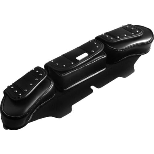 Universal Waterproof Motorcycle Bag Motorcycle Tank Bag Motorbike Front Windshield Bag Handlebar Storage Container PU Leather