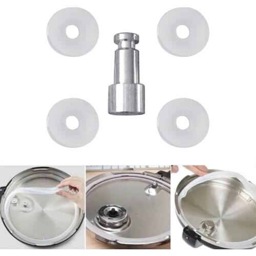Y98B Universal Replacement Floater And Sealer For Kitchen Pressure Cooker 1 Float Valve + 4 Sealing Washers Kitchen Dining