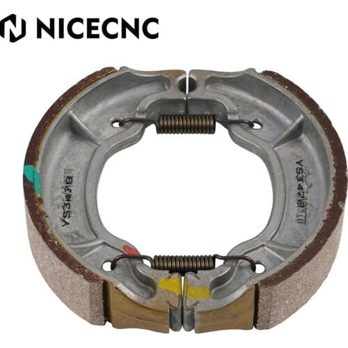 NICECNC Rear Brake Shoes Water Grooved with Spring For Yamaha YFM 50 80 Raptor Badger Riva 125 TT 250 TTR 225 XT 250 XT 350 ATV
