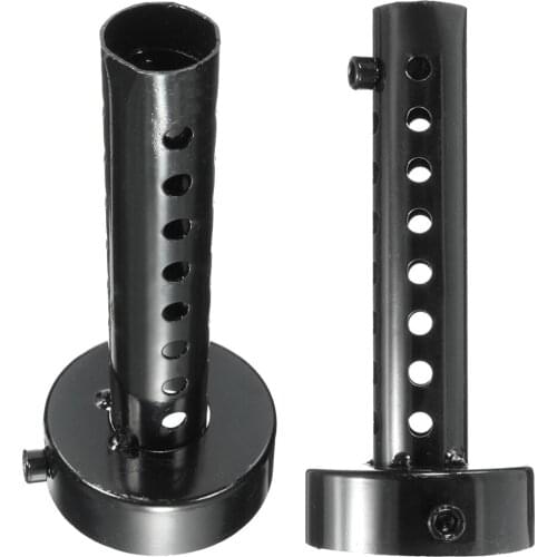 1x Universal Exhaust Pipe Muffler 35mm with Exhaust Pipe Muffler 48mm