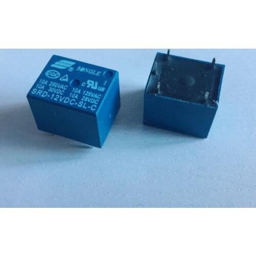 10pcs SRD-3VDC-SL-C SRD-5VDC-SSRD-6VDC-SL-C SRD-9VDC-SL-C SRD-12VDC-SL-C SRD-24VDC-SL-C SRD-48VDC-SL-C 5PIN Power relay PCB Type