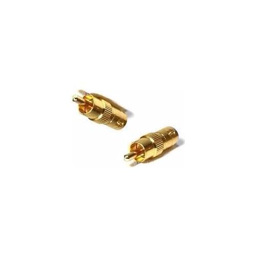 10pcs Gold plated BNC Female to RCA Phono Male Adapter coupler for DVR CCTV Video Camera