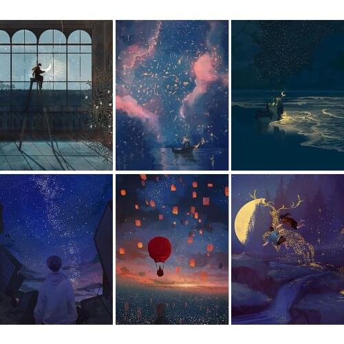 5D DIY Diamond Embroidery "Dream of Freedom" Exquisite Illustration Home Art Decoration Paintings Can Be Customized