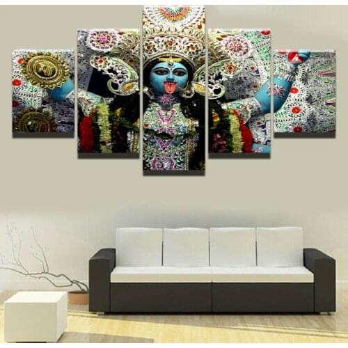 Diamond painting 5 panel Religious Hindu Goddess Kali diamond embroidery full round square drill 5d diy mosaic puzzle