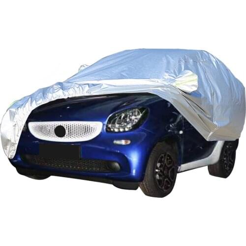 Aluminium Film Car Cover Water-Proof Dust-Proof Sun Resistant Protection For Mercedes-Benz Smart car For Two & For Four