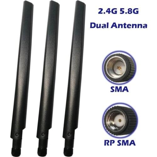 Router Antenna 2.4G 5.8G Dual Band 5dbi SMA/RPSMA Connector Omni Aerial for RT-AC68U Booster PCI Card Modem USB Adapter Extender