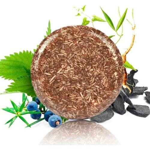 Polygonum Essence Hair Darkening Shampoo Bar Soap Natural Organic Mild Formula Hair Shampoo Gray Hair Reverse Hair Cleansing