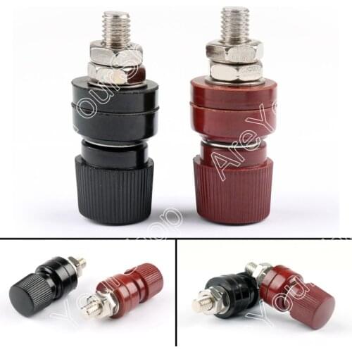 Areyourshop Sale 20 PCs 555 80A Binding Post Socket For Power Amplifier Terminal AC Power Audio Adapter