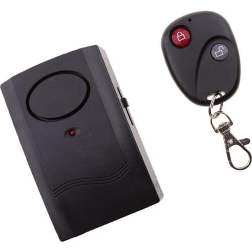 Wireless Remote Control Bike Bicycle Alarm Shock Vibration Sensor Cycling Lock Guard Burglar Alarm