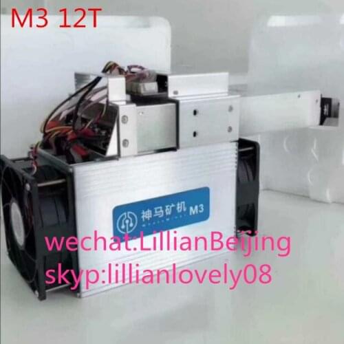 Used WhatsMiner M3 12Th/s with power supply P5 Sha256 Asic Bitcoin Mining machine M3 V2 miner M3X