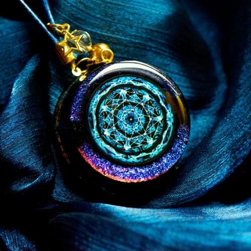 Elite Original Seven Star Reiki Orgon Energy Magic Necklace Transport Crystal Pendant Cut Pineal Gland Chakras Energy Symbol