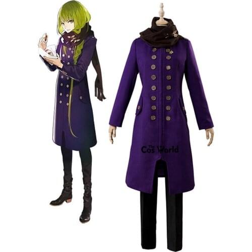 FGO Fate Grand Order Enkidu Daily Wear Winter Uniform Dust Wind Coat Overcoat Pants Outfit Cosplay Costumes