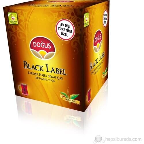 PERFECT WITH ITS WONDERFUL DRINK Dogus Black Label Cup Tea Bag 1000 Pcs X1.5 gr FRE SHİPPİNG
