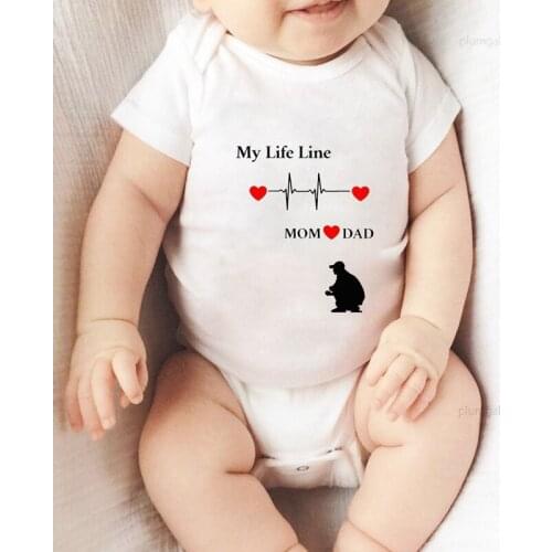 Baby Girl Winter Clothes Romper for Babies Newborn Baby Girl Clothes Printing Mom Love Dad Children Jumpsuits Toddler Rompers