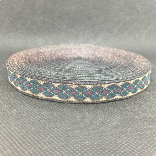 HOT!!!2015 NEW ribbon wholesale 1/2' 12mm 18yard/sets 100% polyester Woven Jacquard ribbon Geometric jumper lace MZ2015052503