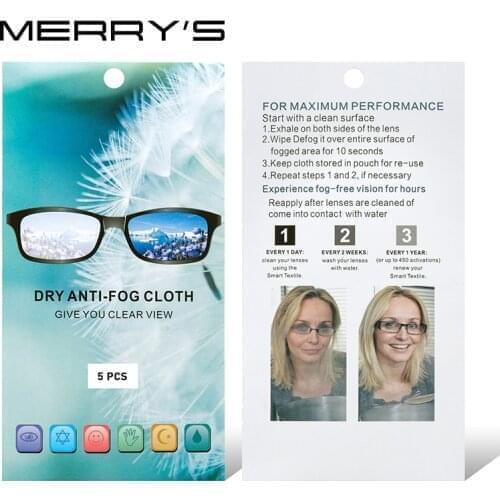 MERRYS Anti Fog Wipes Glasses Cloth Microfiber Fabric Glasses Cleaner for Spectacles Lenses Camera Phone Screen Lens Cleaners