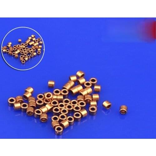 10pcs Powder Metallurgy Miniature Oil Bearing Diy Sliding Bearing Copper Sleeve Inner Diameter 0.6/0.7/0.8mm