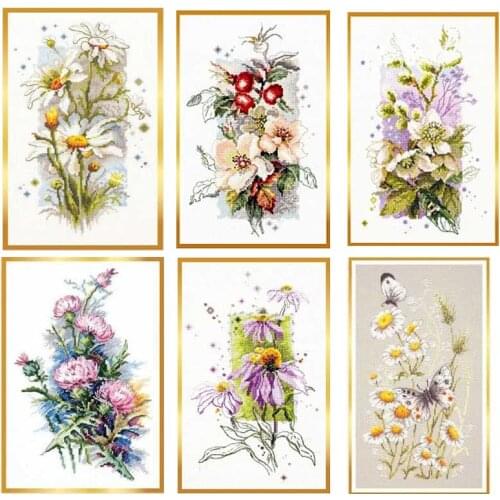 Bouquet series flower patterns Counted Cross Stitch 11CT 14CT 18CT DIY Chinese Cross Stitch Kits Embroidery Needlework Sets