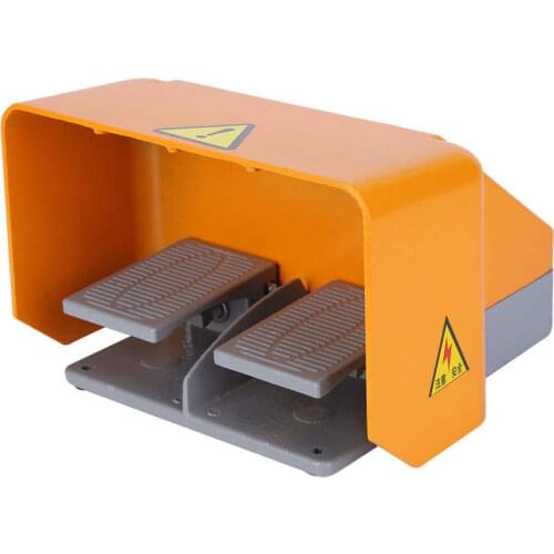 Foot Pedal Switch Dual for Electrical Machine Power Supply Clip Kit YDT1-18 380V AC