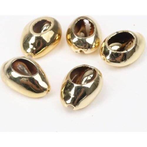 Natural Spiral Shell Charm Pendants Conch At Random Gold for jewelry making Diy 16-24mm 5pcs TRS0159X
