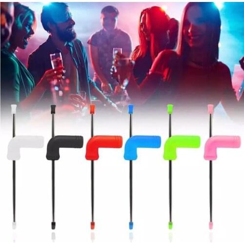 Beer Snorkel Double Beer Snorkel Dispenser Beer Snorkel Straw Beer Bong Funnel for Home Office House Party Bar Club