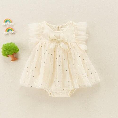 Girl Princess Dress Fashion Tutu Lace Baby Girls Bodysuit High Quality Party Baptism Girl Infant Overalls 0-18 Months Outfits