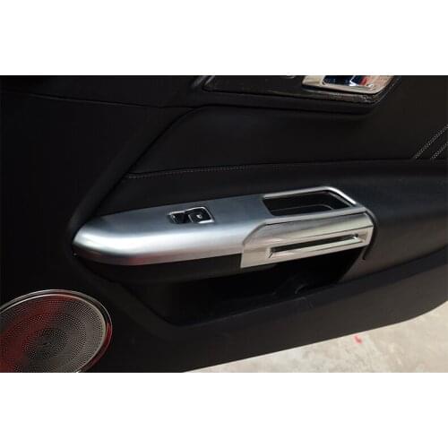 Fit for Ford MUSTANG 15-17 Stainless steel door handle, handrail, hand lift, window button, trim trim