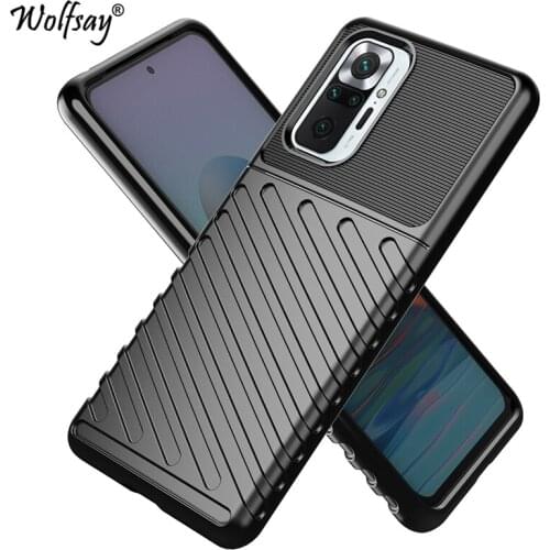 Rugged Fiber Shield Cover For Xiaomi Redmi Note 10 Pro Max Case Bumper Full Cover Case For Redmi Note 10 Pro Max Case 6.67 inch