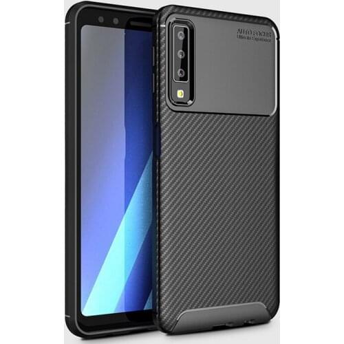 Luxury Phone Case For Samsung Galaxy A7 2018 Armor Fundas Soft Silicone Coque Cover for Samsung A7 2018 A750 Capa accesorios