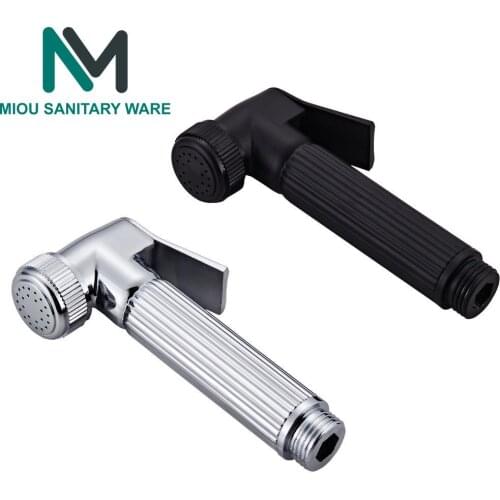 Black Zinc alloy Handheld Bidet Spray Shower Set Bidet Sprayer Lanos Toilet Bidet Faucet Lavatory