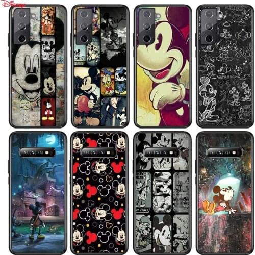 Silicone Cover Disney Mickey Mouse For Samsung Galaxy S21 S20 FE Ultra S10 S10E Lite S9 S8 S7 Edge Plus Phone Case