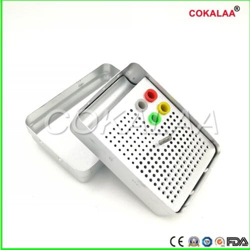 Dentist Lab Equipment disinfect Dental Disinfection Burs Holder Block Stand Autoclavable Sterilizer Box 180 Holes
