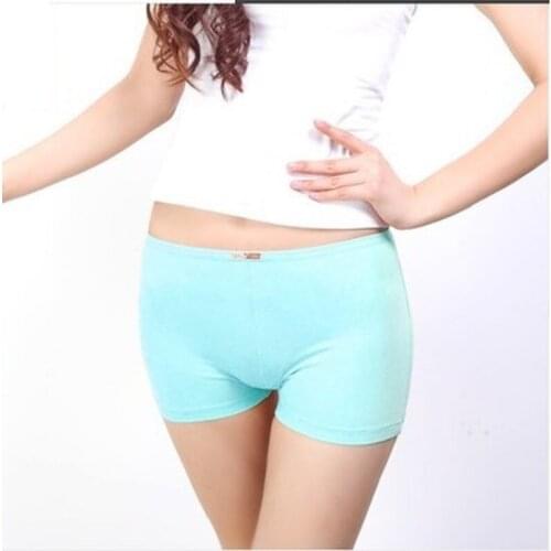 Fashion Sexy Breathable Panty Solid Seamless Underpant Cotton Boyshorts Underwear Elastic Casual Briefs for Women M L XL 2XL 3XL