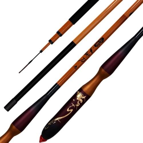 Carp Fishing Rod 2.7M-3.6M-3.9M-4.5M-5.4M-6.3 Meter Ultra-Light Ultra-Slim Carbon Rod Imitation bamboo Comfortable handle