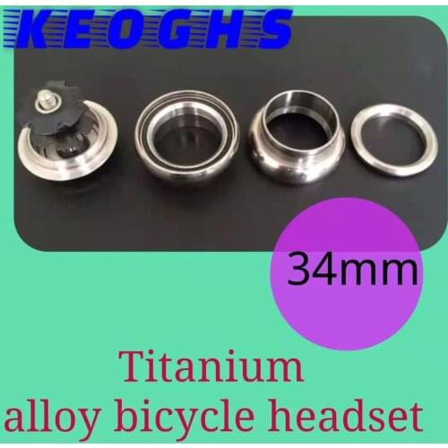 Titanium alloy bicycle headset, bicycle frame headset 34mm