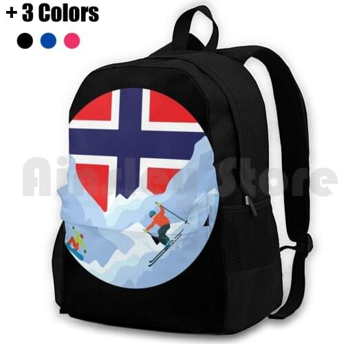 Winter Sports In Norway Outdoor Hiking Backpack Waterproof Camping Travel Skiing Norway Norway Skiing Skiing In Norway